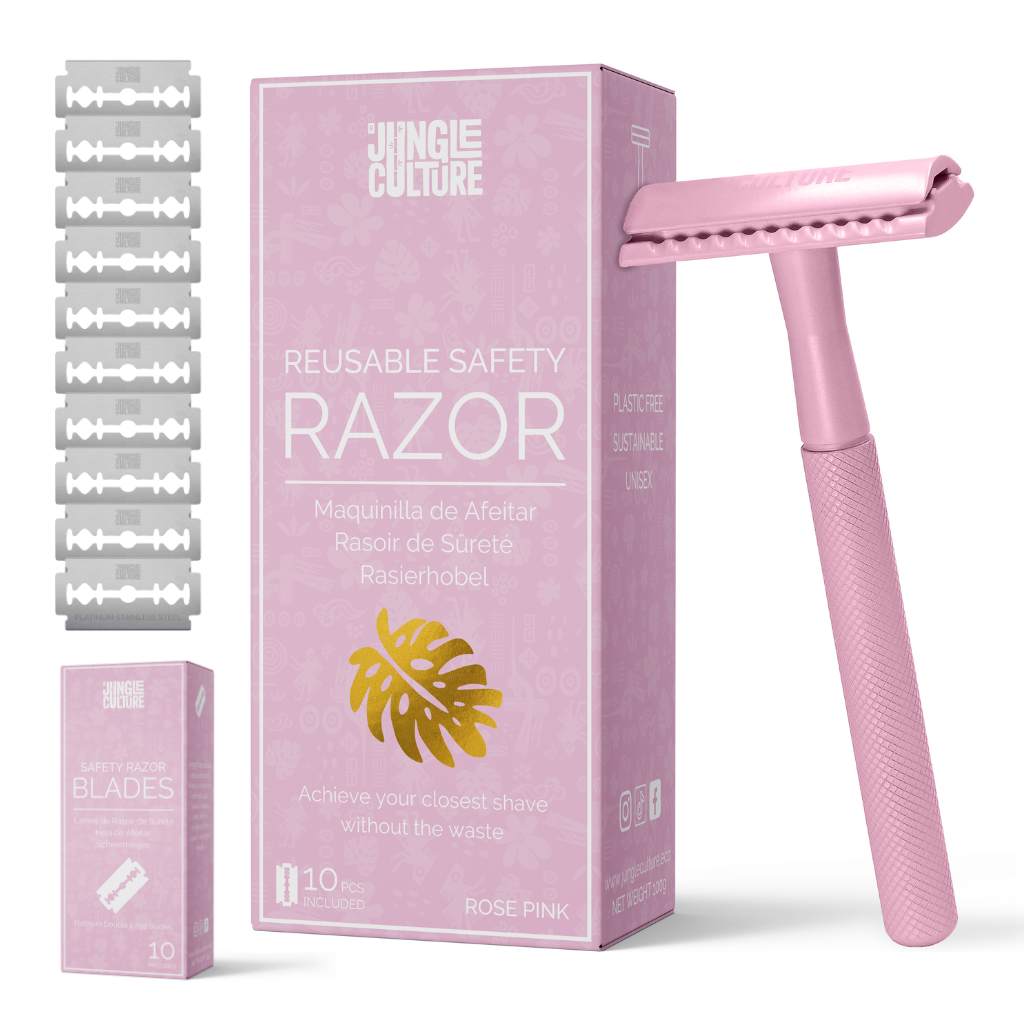 Diamond Grip Safety Razor — Includes 10 Blades