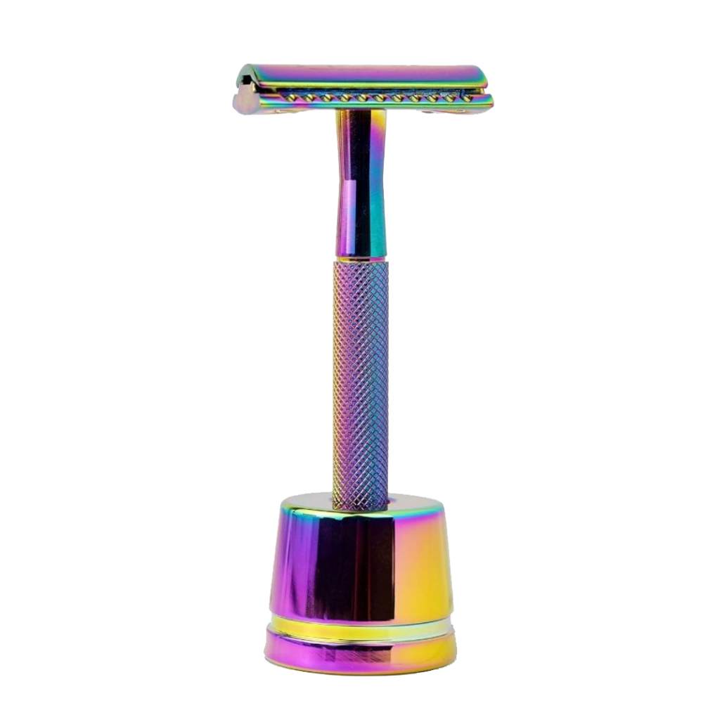 Diamond Grip Safety Razor — Includes 10 Blades